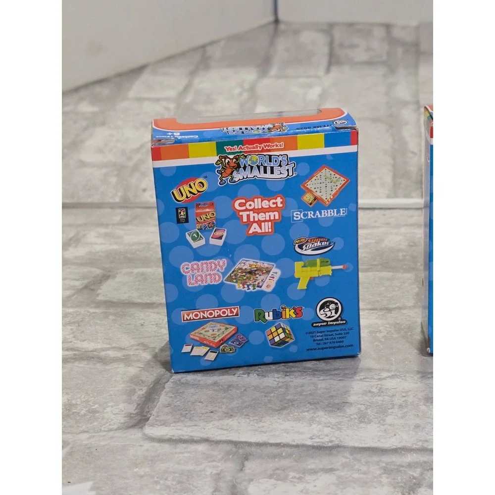 Worlds Smallest‎ Games Toys Monopoly Scrabble Super Soaker Candyland Miniatures